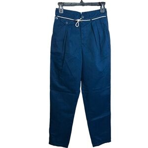 Lacoste Live Pants Women’s Size S Blue Casual Pleated 26x30